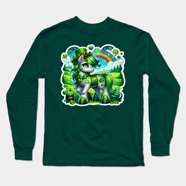 SAINT PATRICK'S PONY Long Sleeve T-Shirt by Lolane